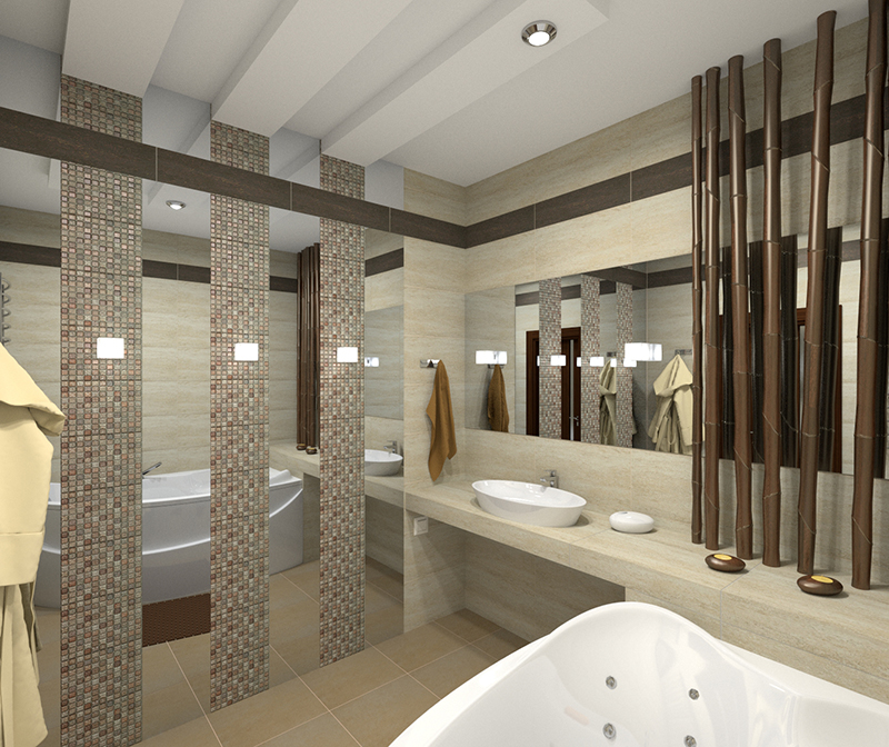 Дизайн и визуализация ванной комнаты